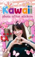 Kawaii Photo Editor Stickers Affiche