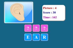 Human Body Spelling Game capture d'écran 2