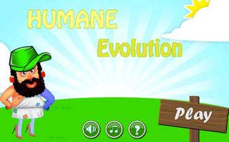 Human Run from Evolution-poster