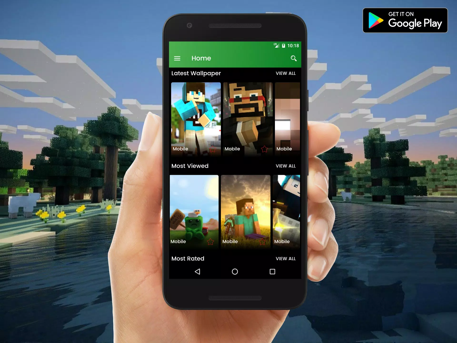 Tải xuống APK Hình nền HD cho Minecraft & Hình ảnh 3D cho Android