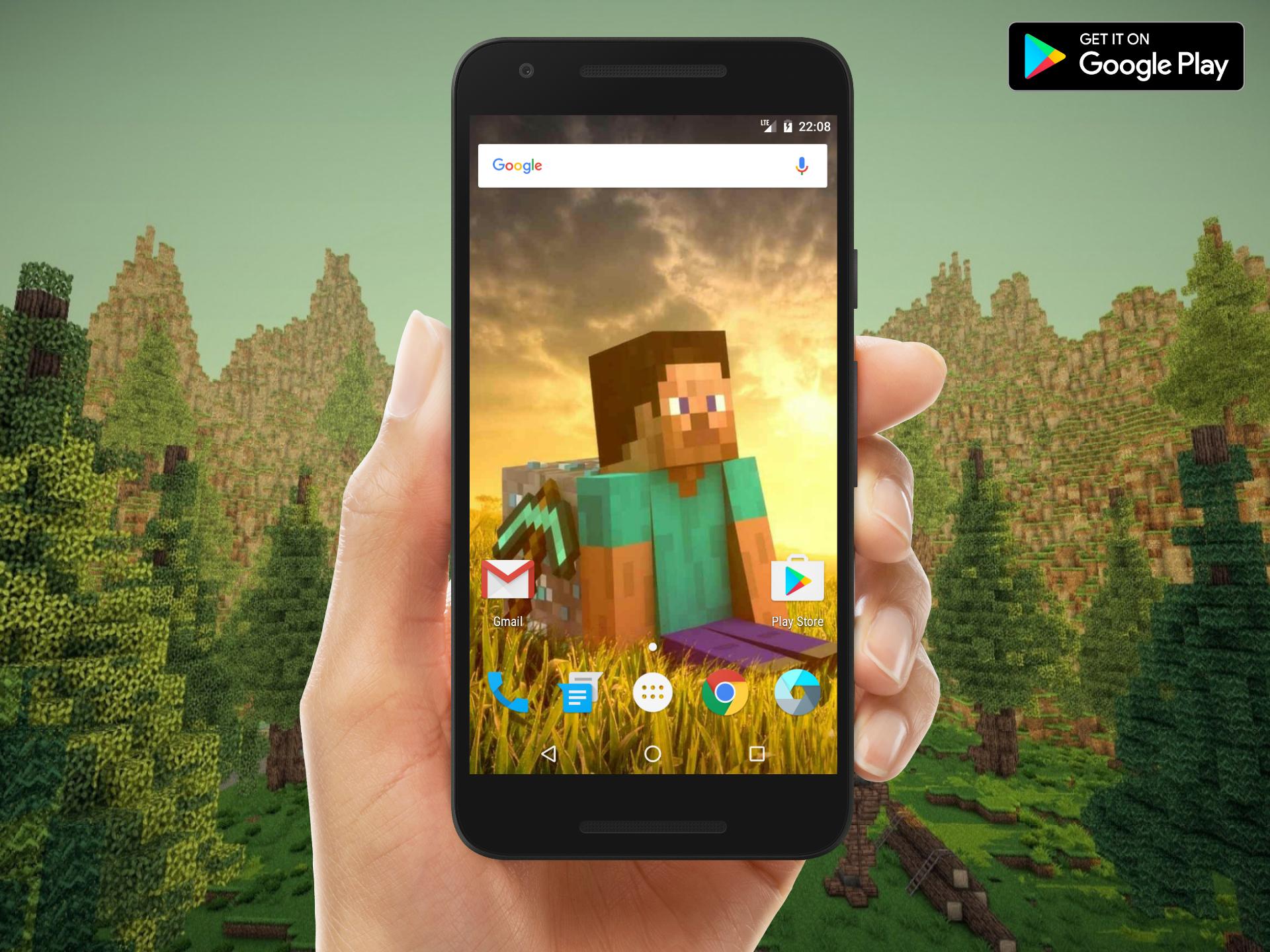 Android için Minecraft ve 3D Görüntüler için HD Duvar Kağıtları APK