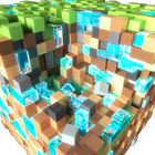 Pixel Block Cube Craft Builder icône