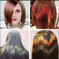 Model Hair Dye Affiche