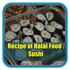 Recipe of Halal Food : Sushi icône