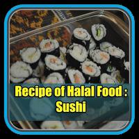 Recipe of Halal Food : Sushi Affiche