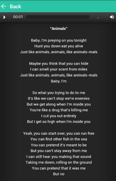 Descarga de APK de Best of Maroon V 5 Song Lyrics para Android Descarga de APK de Best of Maroon V 5 Song Lyrics para Android
