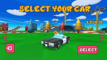 Cartoon Cars Driving постер