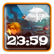 Halloween Weather Clock Widget