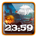 Halloween Weather Clock Widget APK