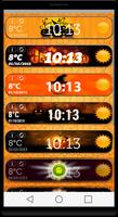 Halloween Weather Clock Widget capture d'écran 1