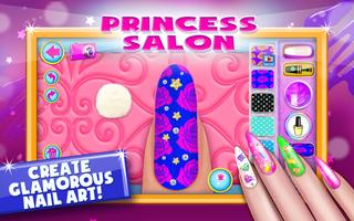 Princess Salon Magic Nail Game capture d'écran 1