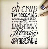 Hand Drawn Lettering Affiche