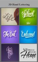 Hand Lettering 3D syot layar 1
