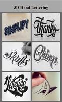 Hand Lettering 3D syot layar 2