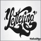Hand Lettering 3D icône