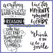 Hand Lettering Quote Ideas