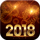 Happy New Year 2018 - Fireworks Live Wallpaper simgesi