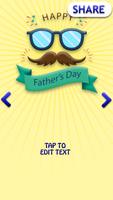 Happy Fathers Day Free Greeting Cards Affiche
