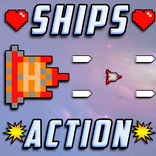Ships Action in Space - 2D Game