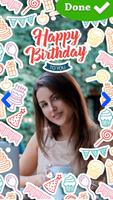 Happy Birthday Frame For Pictures Photo Editor capture d'écran 3