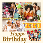 Herzlichen Glückwunsch zum Geburtstag Bilderrahmen Zeichen
