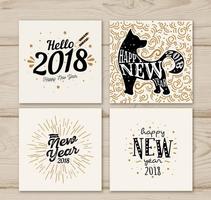 Happy New Year 2018 Plakat