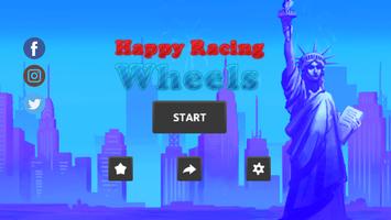 happy racing crazy wheels Affiche