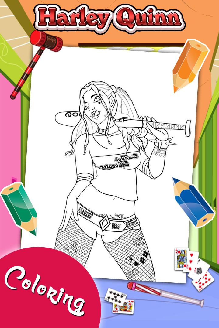 Harley Quinn Coloring Game para Android - APK Baixar