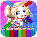 Harley Quinn Coloring Game APK