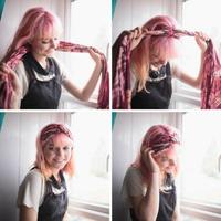 Kopftuch Tutorials Plakat