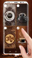 Heart Coffee Pattern Lock Screen screenshot 4