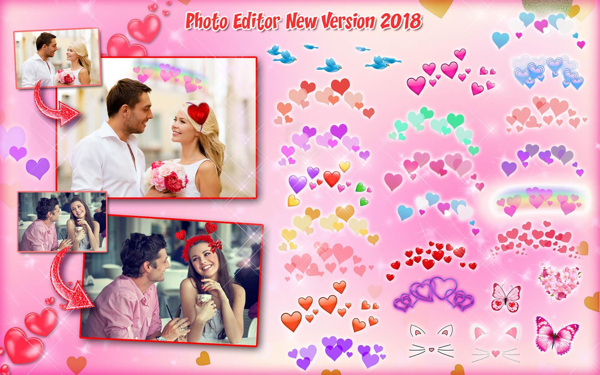 Photo Booth с сердечками