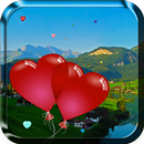 Heart Balloons Live Wallpaper aplikacja