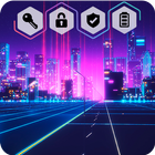 Cyberpunk Wallpaper Neon App Screen Lock icône
