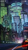 Cyberpunk Wallpaper Neon App Screen Lock Affiche
