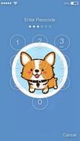 Kawaii Little Corgi Wallpaper Screen App Lock-poster