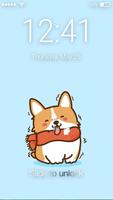 Kawaii Little Corgi Wallpaper Screen App Lock capture d'écran 2