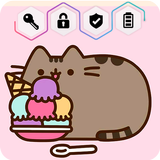 Pusheen Kawaii Cat Kitten Anime Wallpaper App Lock icône