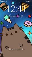 Pusheen Kawaii Cat Kitten Anime Wallpaper App Lock Affiche
