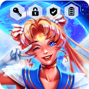 Sailor Kawaii Moon Anime Cute Wallpaper App Lock APK