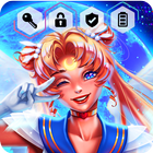 Sailor Kawaii Moon Anime Cute Wallpaper App Lock icône