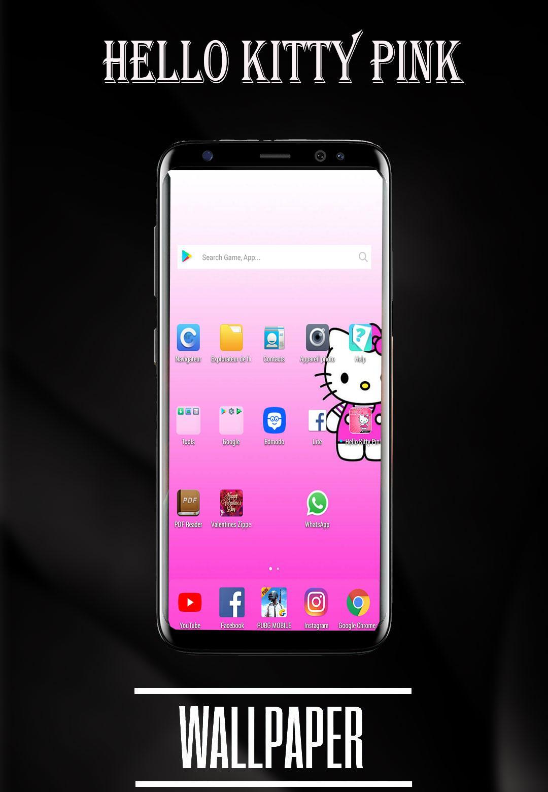 Wallpaper Of Hello Kitty Pink For Android Apk Download