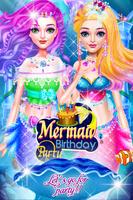 Princesse Mermaid Birthday Party - fée magique Affiche