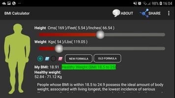 BMI Vücut Kitle Indeksi Ekran Görüntüsü 3