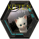 Kitten in space- słodki kotek  ikona