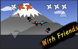 Jumping Ninja Fight : Two Player Game capture d'écran 1