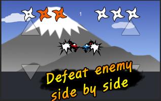 Jumping Ninja Fight : Two Player Game capture d'écran 2