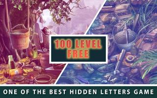 Hidden Letters 100 Level : Hidden Objects Game पोस्टर