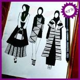 эскизы дизайна хиджаба