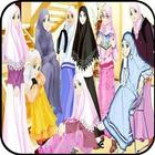 esboços de design hijab ícone